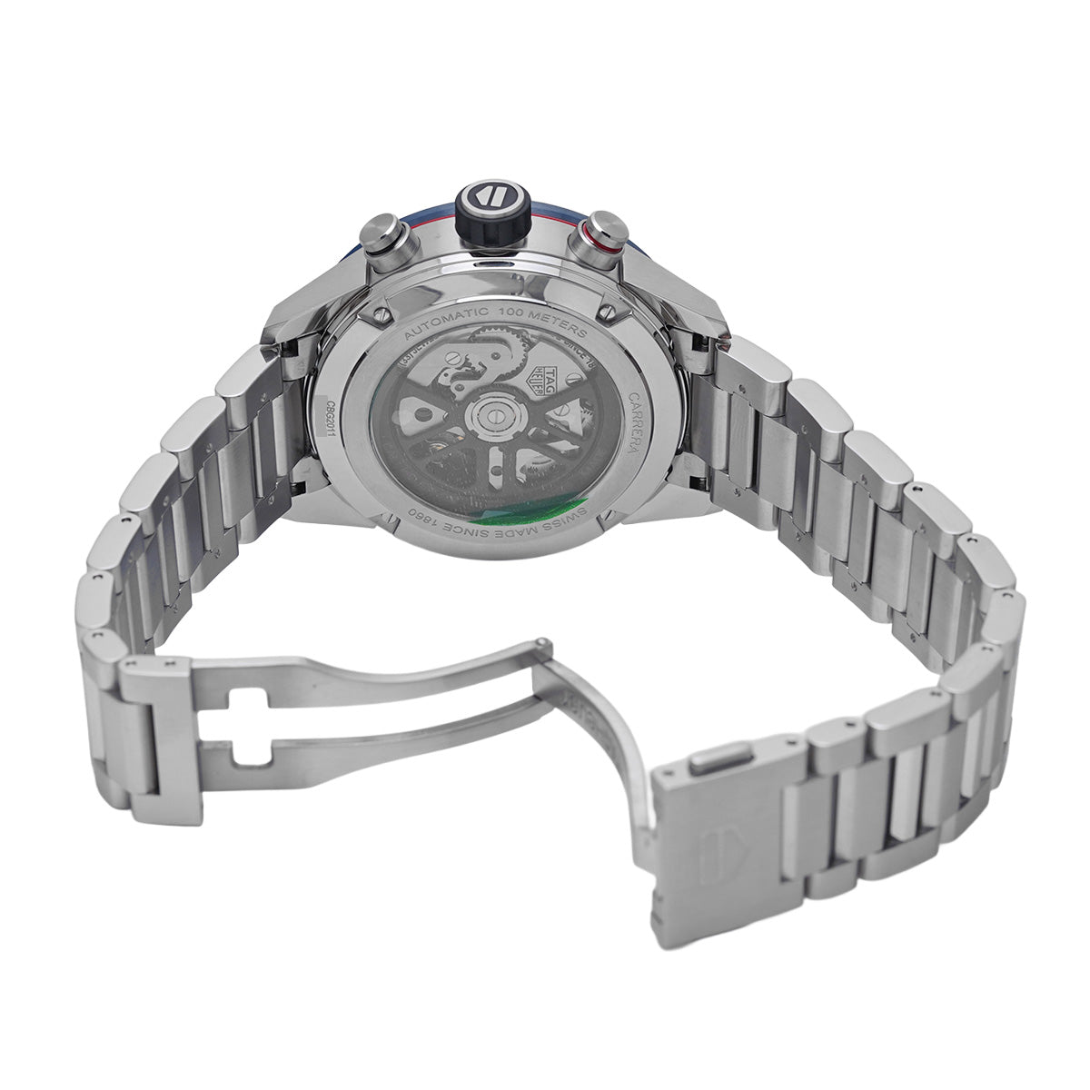 CARRERA Calibre Heuer 02 Chronograph CBG2011.BA0662 Blue TAG HEUER Men's [Pre-Owned].