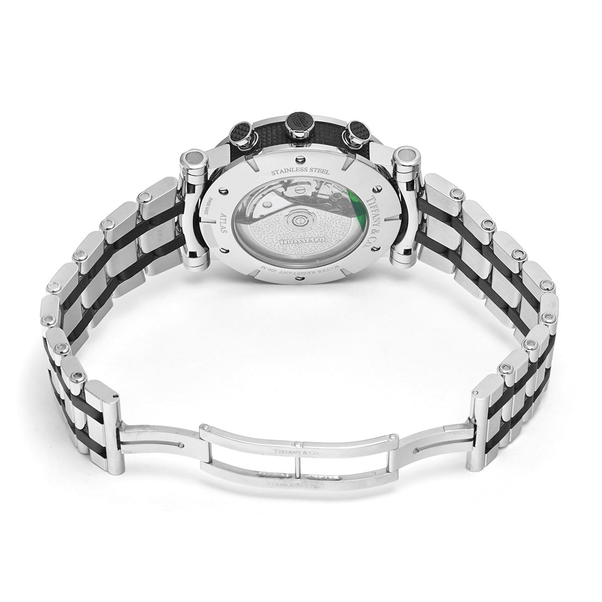 Atlas Gent Chronograph Z1000.82.12A21A00A Silver/Black TIFFANY &amp; Co. men's [pre-owned]