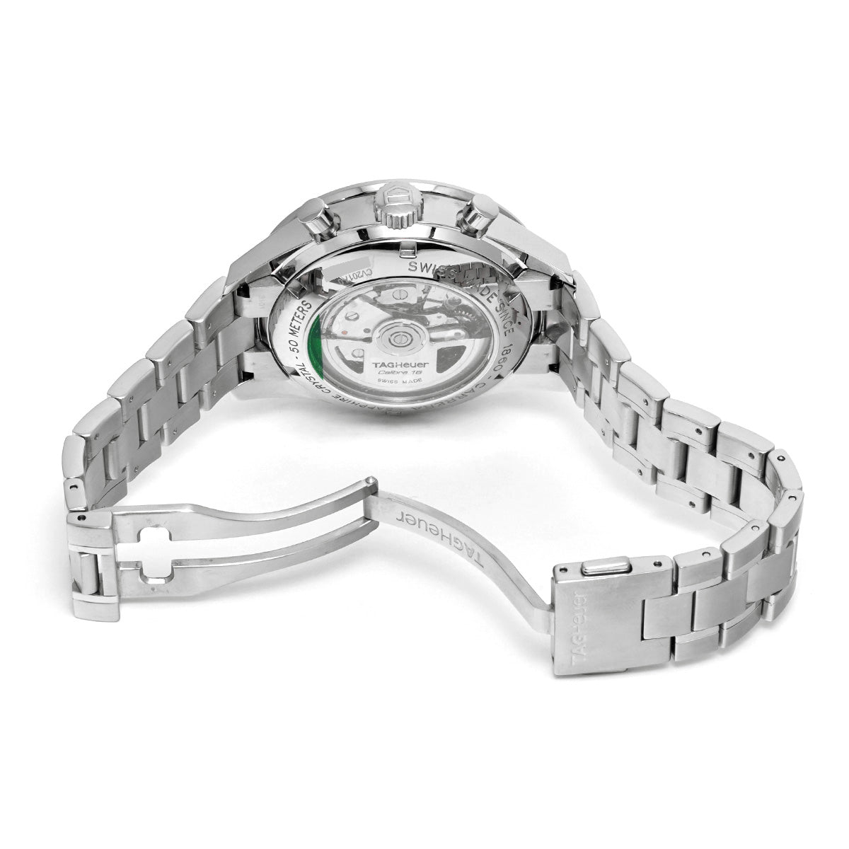 CARRERA Calibre 16 Chronograph Elegance CV2017.BA0786 Silver TAG HEUER Men's [Pre-Owned].
