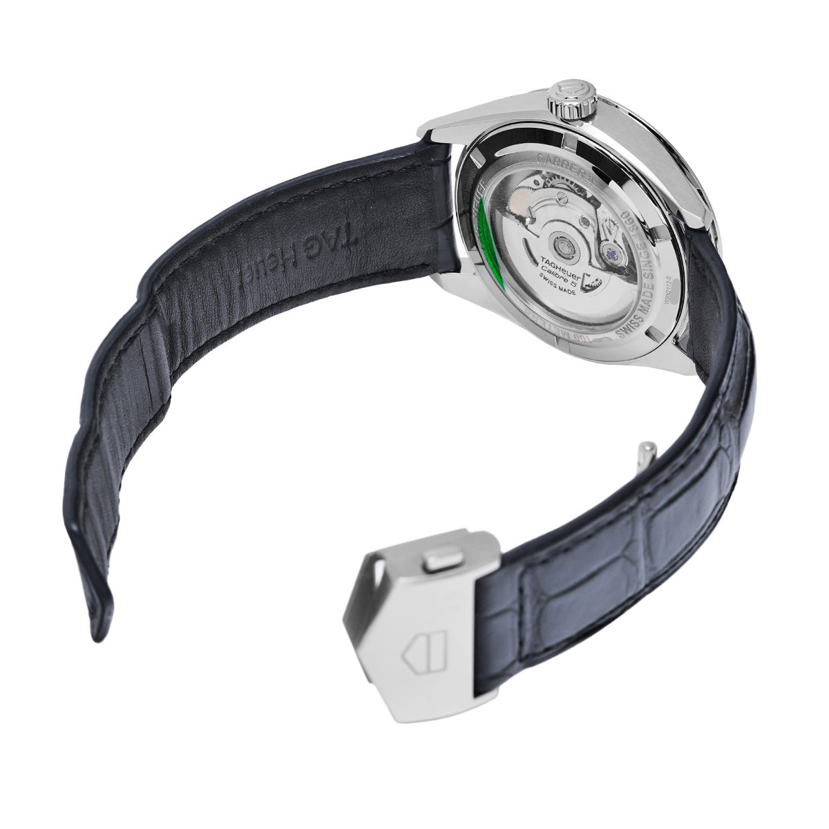 CARRERA Calibre 5 Date WBN2112.FC6504 Blue TAG HEUER Men's [Pre-Owned].