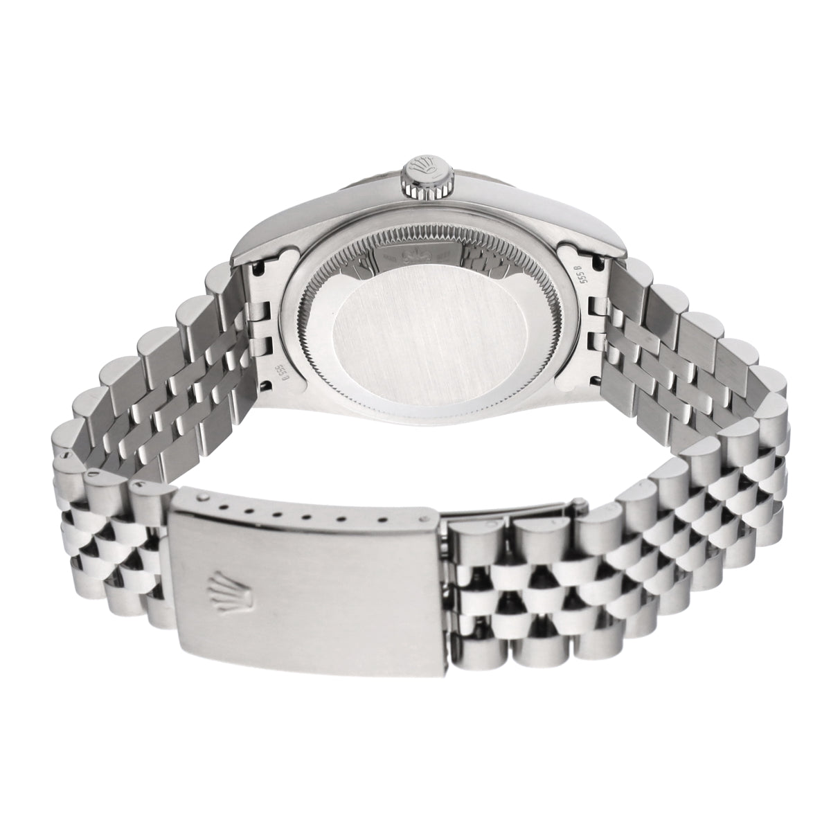 DATE JUST 16234G D (manufactured circa 2005) Black/Diamond ROLEX Men's [Pre-Owned].