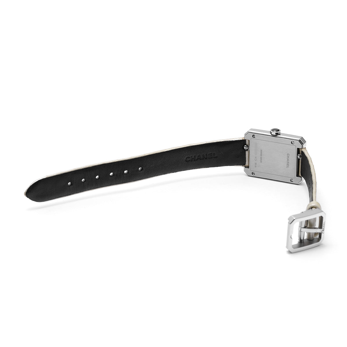 Boyfriend H6401 White CHANEL Ladies [Pre-owned].