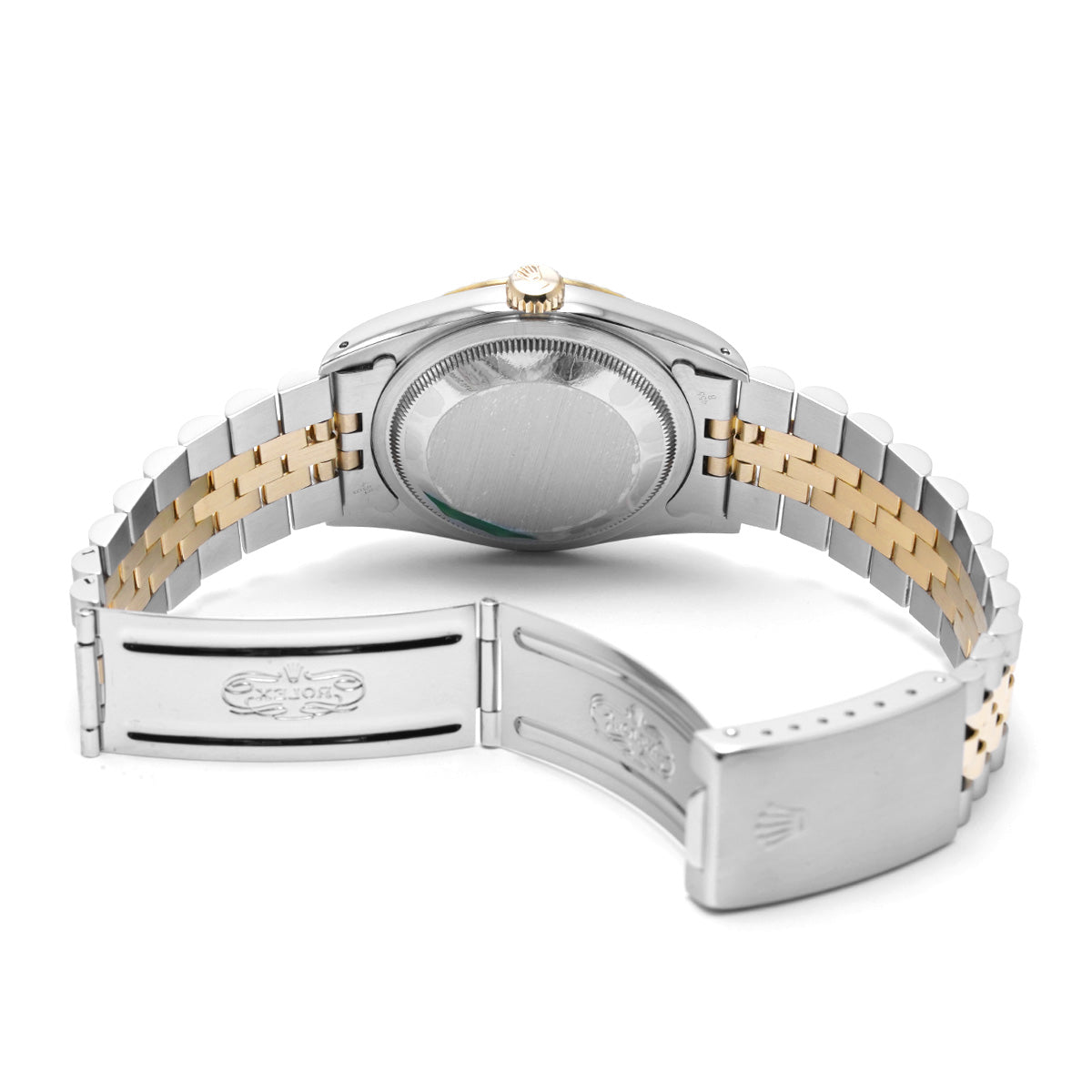 DATE JUST 16233G X (manufactured circa 1991) Champagne/Diamond ROLEX Men's [Pre-Owned].