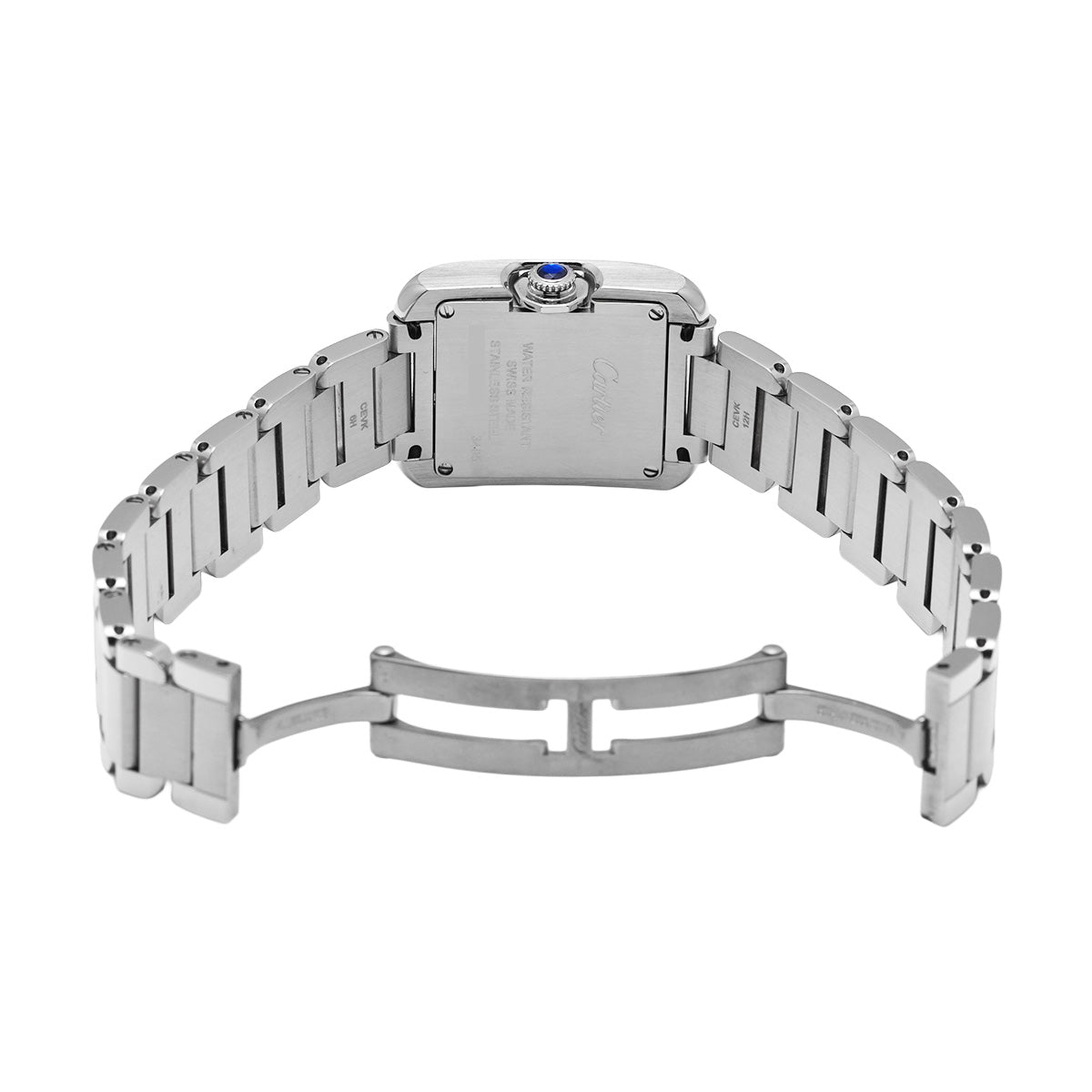 Tank Anglaise SM W5310022 Silver CARTIER Ladies [Pre-owned]