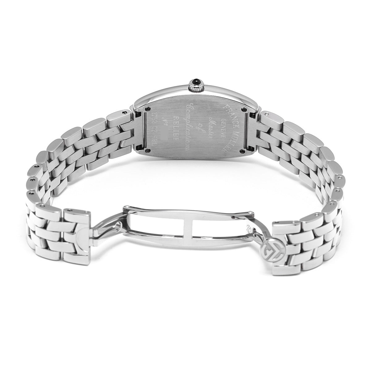 Tonneau Curvex Relief 1752QZREL Silver FRANCK MULLER Ladies [Pre-owned]