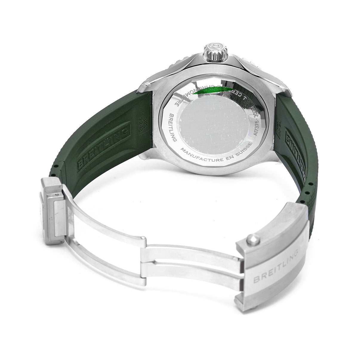 Super Ocean Automatic 44 A17376A31L1S1 Green BREITLING Men's [Pre-Owned].