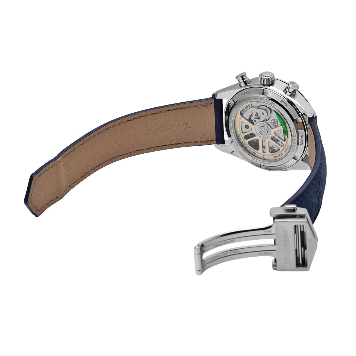 CARRERA CALIBRE HEUER 02 Chronograph Japan Limited Edition CBN201A.FC6539 Blue/Black TAG HEUER Mens [Pre-Owned].