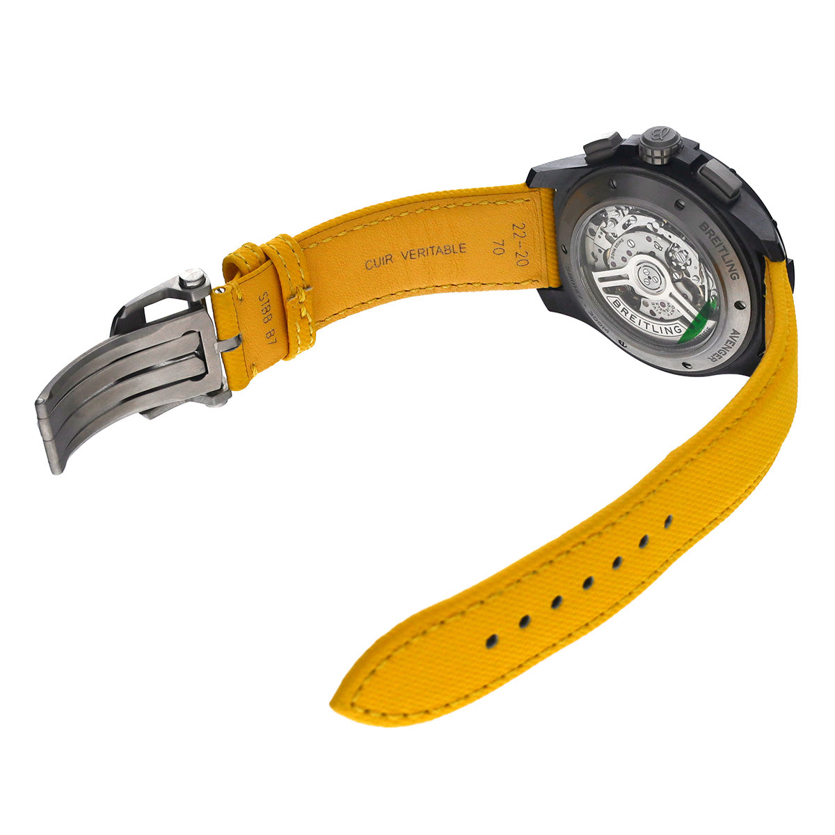 Avenger B01 Chronograph 44 Night Mission SB0147101I1X1 Yellow/Black BREITLING Men's [Pre-Owned]
