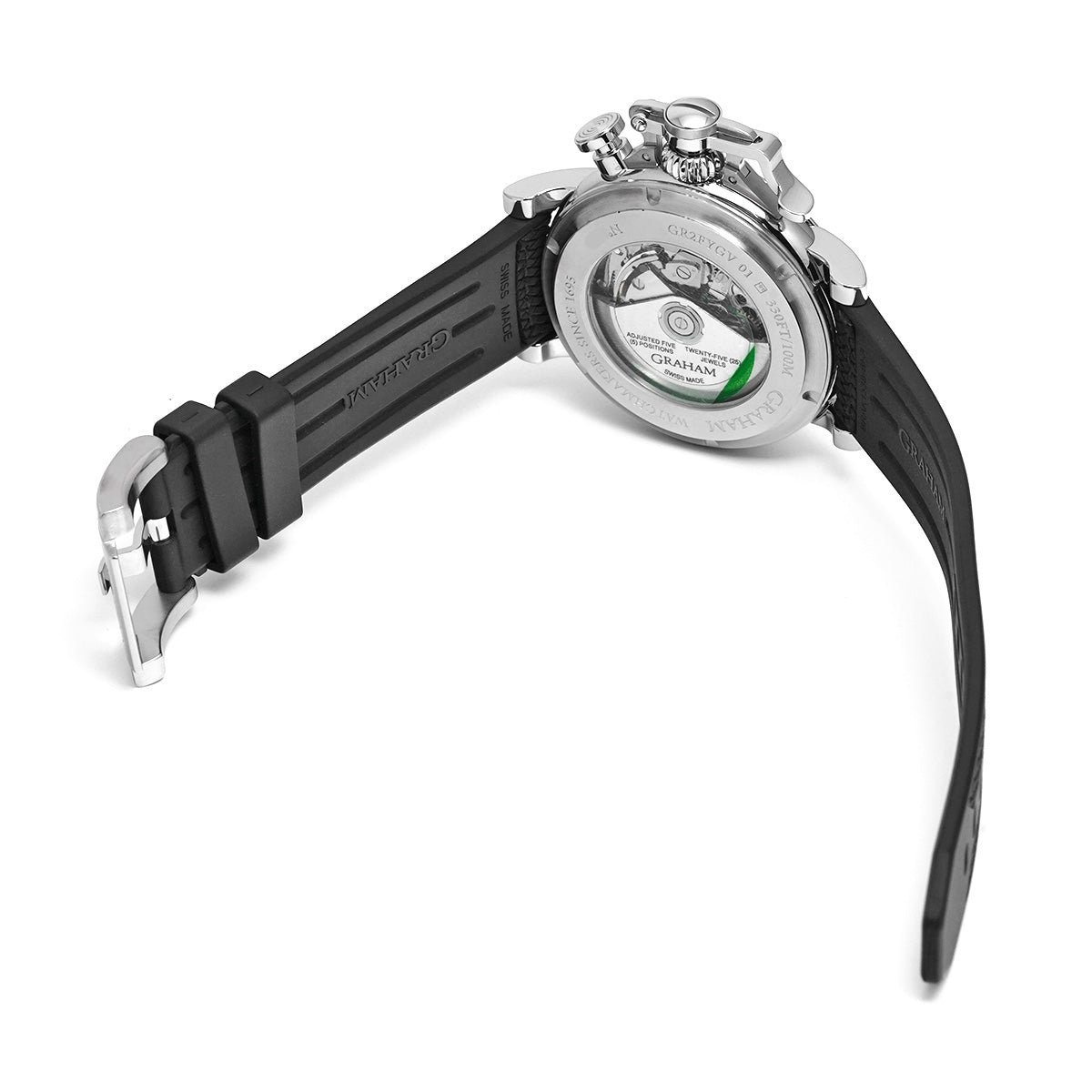 Chronofighter Grand Vintage Skull Limited 2CVDS.B29D.K134F Black GRAHAM Men's [pre-owned].