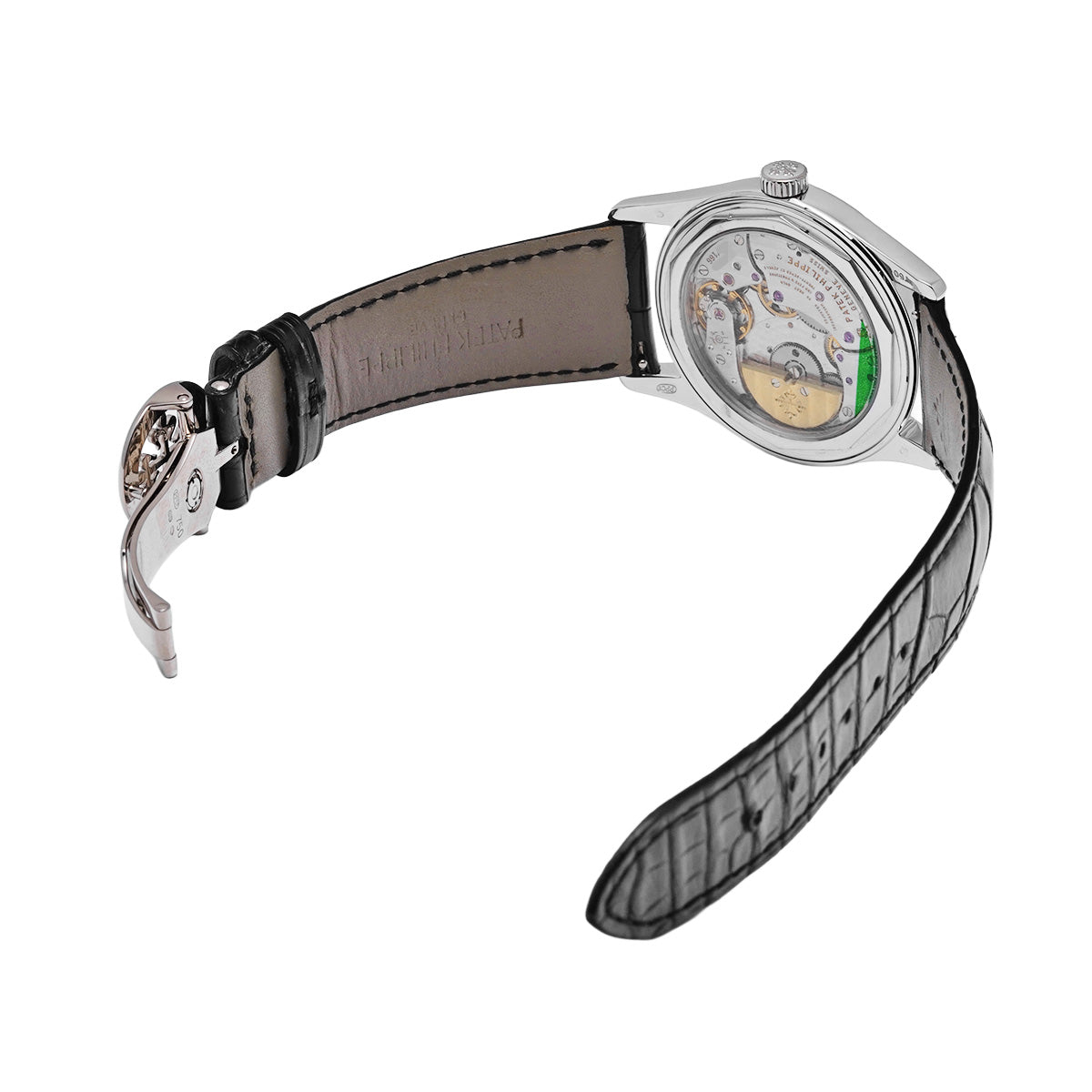 Calatrava 6000G-001 Black PATEK PHILIPPE Men's [Pre-Owned].