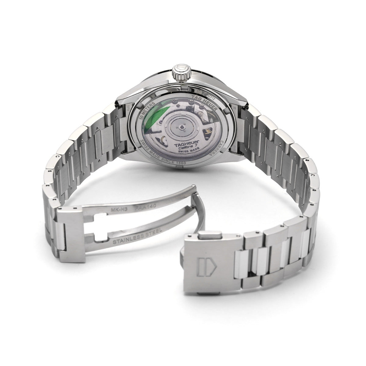 CARRERA Calibre 7 Date WBN2312.BA0001 Green TAG HEUER Men's [Pre-Owned].