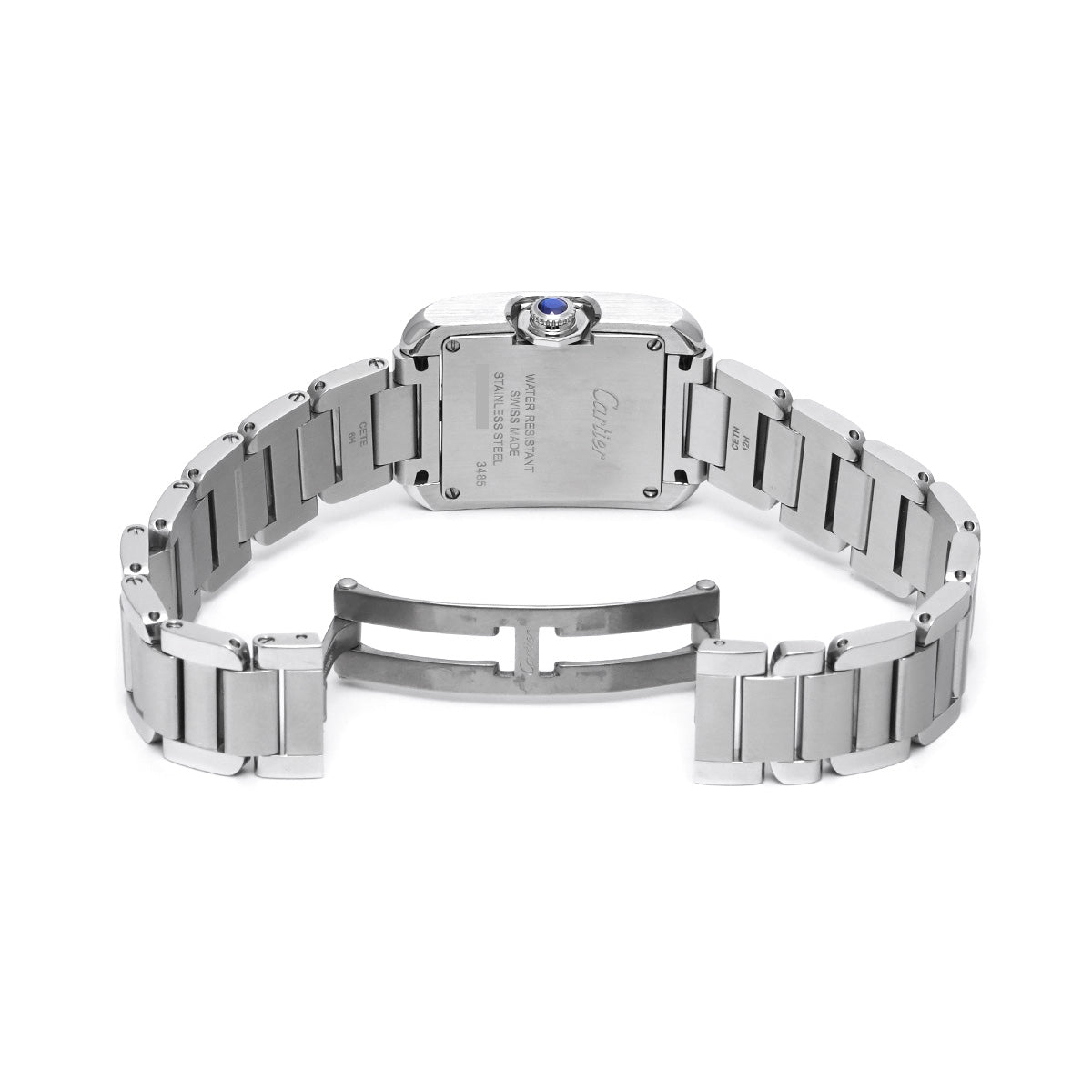 Tank Anglaise SM W5310022 Silver CARTIER Ladies [Pre-owned]