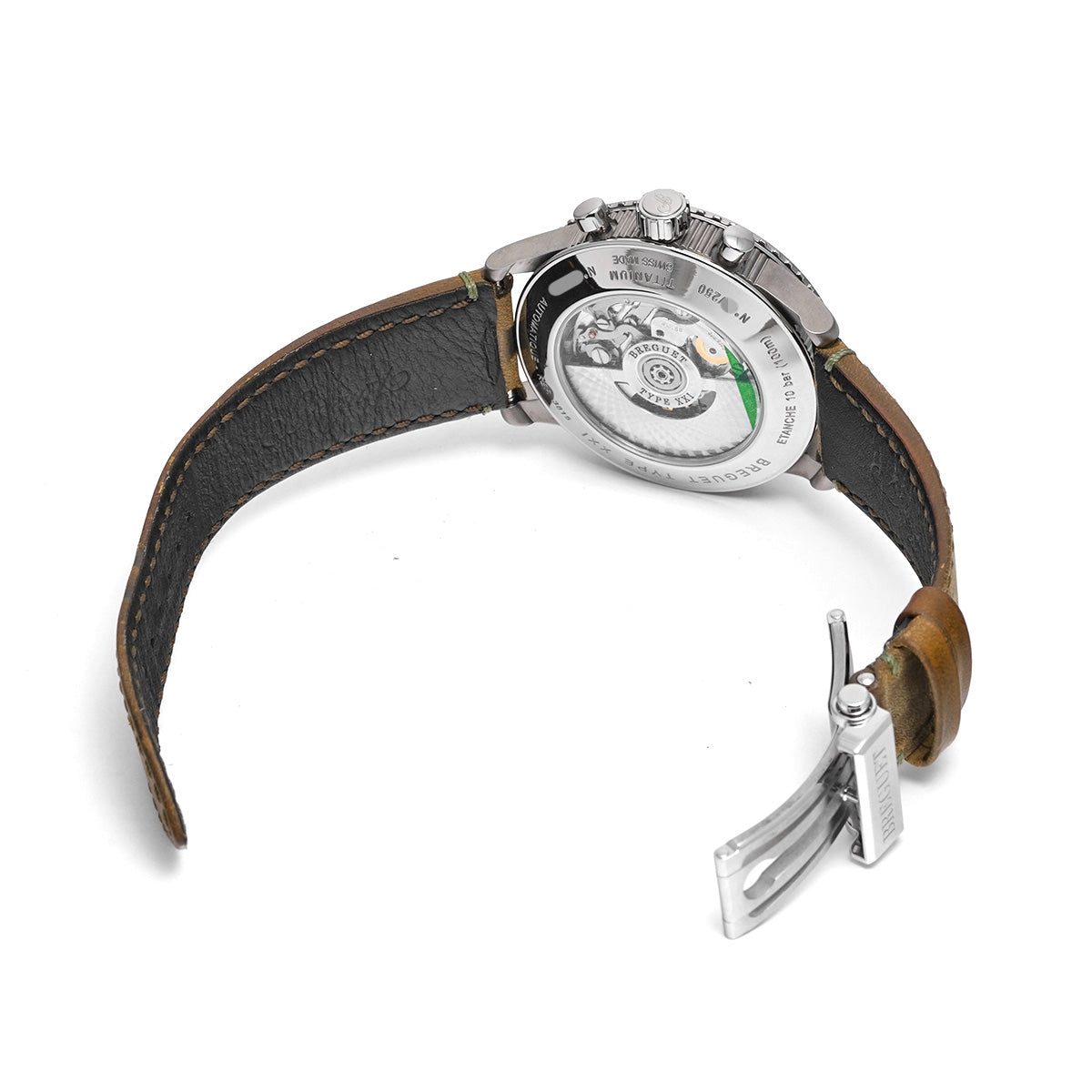 Type XXI Limited 3815TI/HM/3ZU Black Breguet Men's [Pre-Owned].