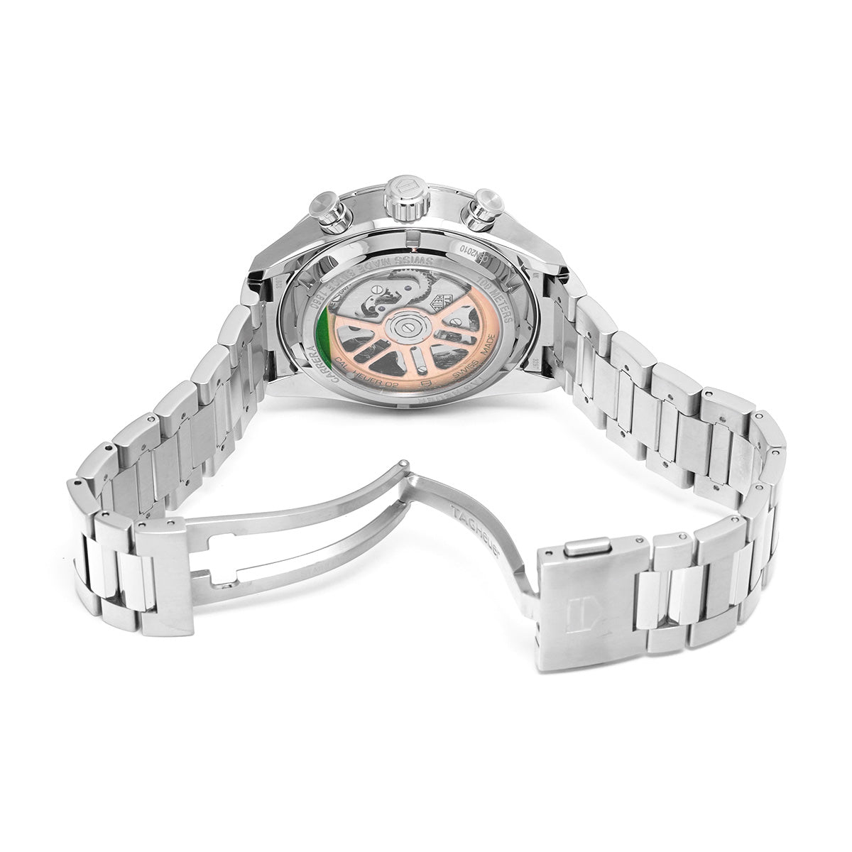 CARRERA Calibre Heuer 02 Chronograph CBN2010.BA0642 Black TAG HEUER Men's [Pre-Owned].