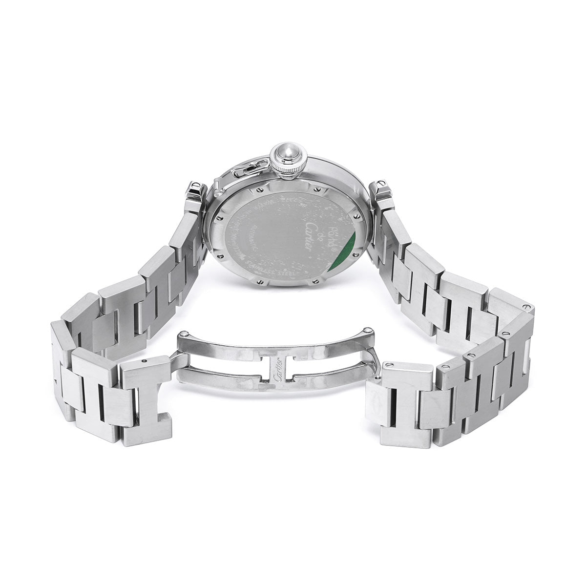 Pasha C Meridien GMT W31078M7 Silver CARTIER Unisex [Pre-owned]