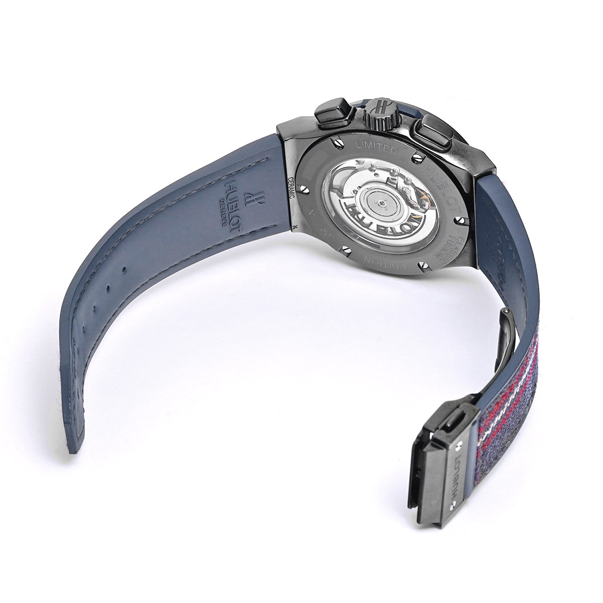 Classic Fusion Italy Independent Ceramic Tartan Limited edition of 50 pieces 521.CM.2703.NR.ITI17 Blue HUBLOT Men's [pre-owned].