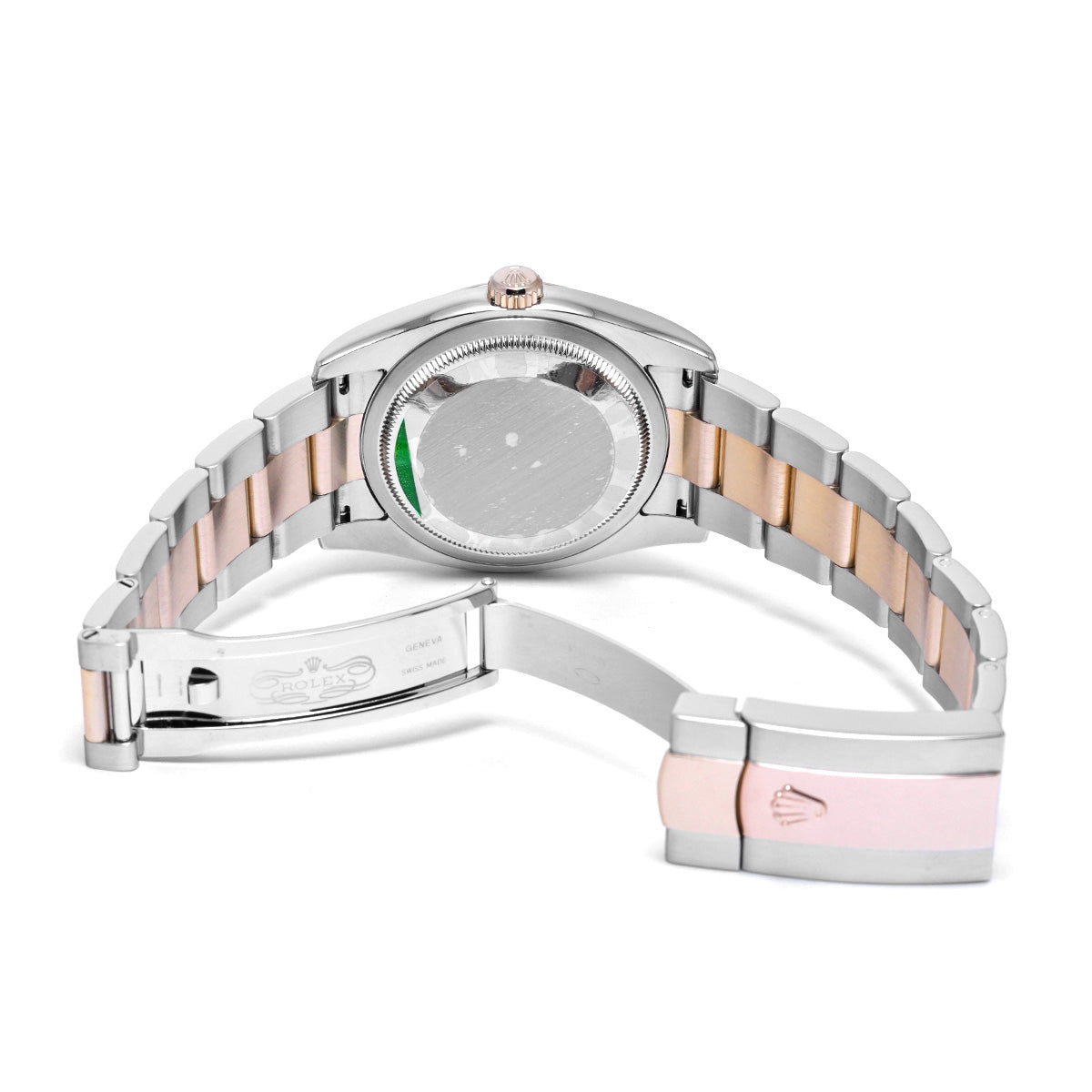 DATE JUST 116201G D (manufactured circa 2005) Pink Computer/Diamond ROLEX Men's [Pre-Owned].