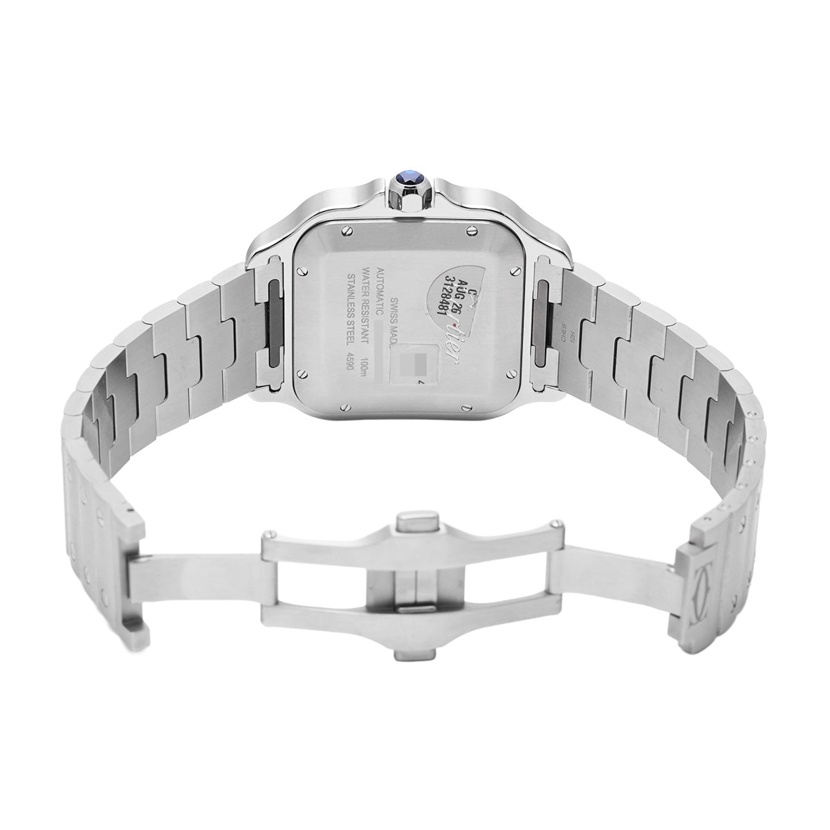 Santos de Cartier Dual Time Zone WSSA0076 Gray CARTIER Men's [Pre-Owned]