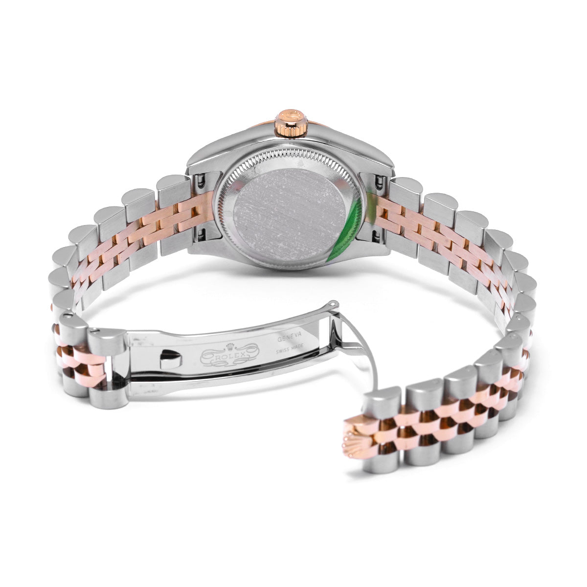 DATE JUST 179171 Random Serial Chocolate Brown/Diamond ROLEX Ladies [Pre-Owned].