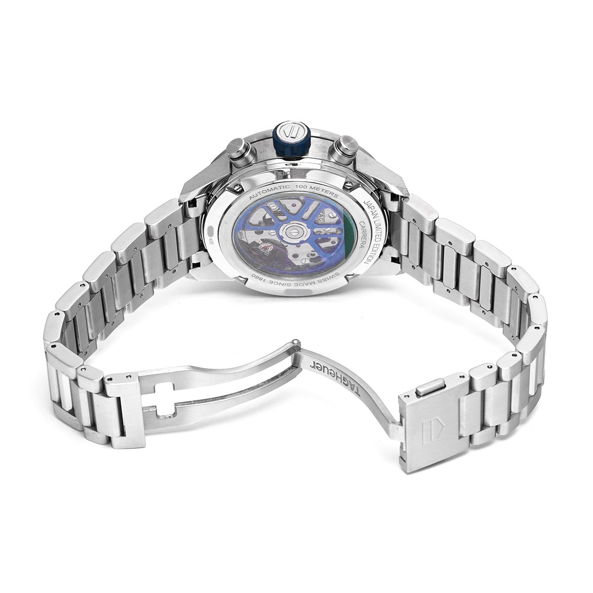 CARRERA CALIBRE HEUER 02 Chronograph Blue Edition Japan Limited Edition 400 pieces CBG2019.BA0662 Blue TAG HEUER Men's [Pre-Owned].