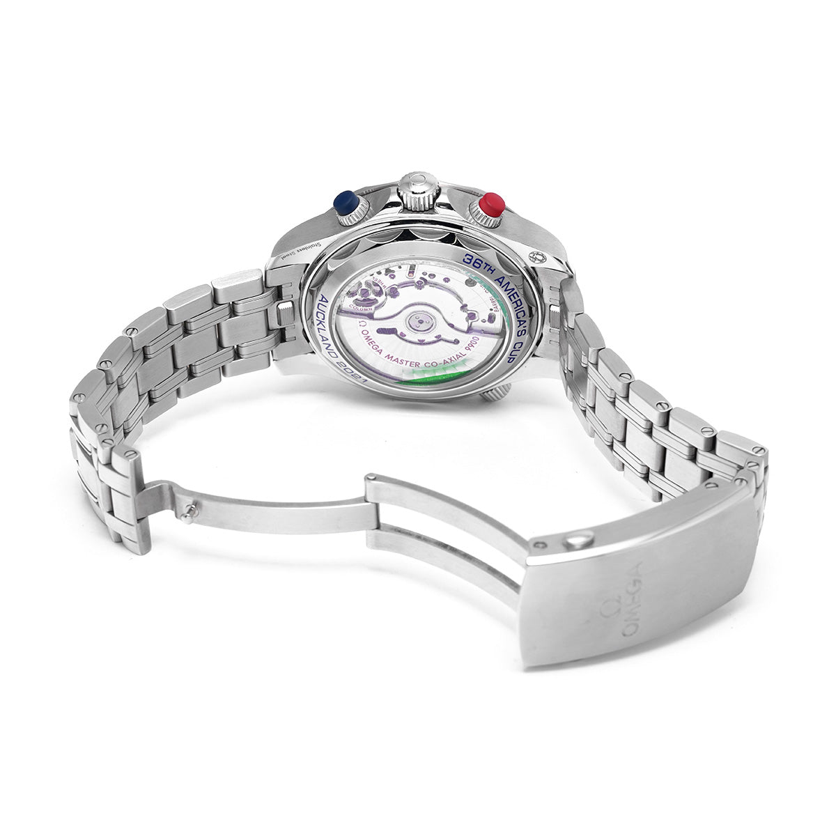Seamaster Diver 300 Co-Axial Master Chronometer Chronograph America's Cup 210.30.44.51.03.002 Blue OMEGA Mens [Pre-owned]