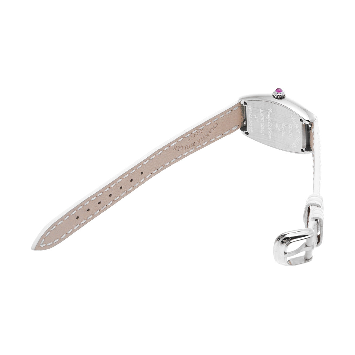 Tonneau Curvex Magic Color 2252QZMAGCOL AC White/Precious Stone FRANCK MULLER Ladies [Pre-owned]