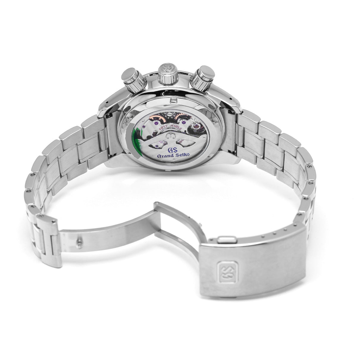 Sport Collection Spring Drive Chronograph GMT SBGC203 Black Grand Seiko Men's [Pre-Owned].
