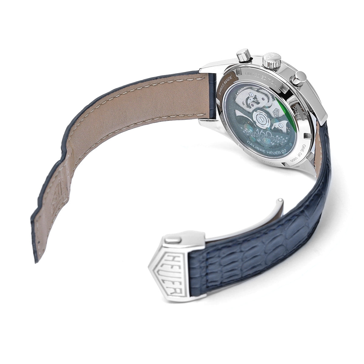CARRERA CALIBRE HEUER 02 Chronograph 160th Montreal Limited edition of 1000 pieces CBK211C.FC6488 White/Blue TAG HEUER Mens [Pre-Owned].
