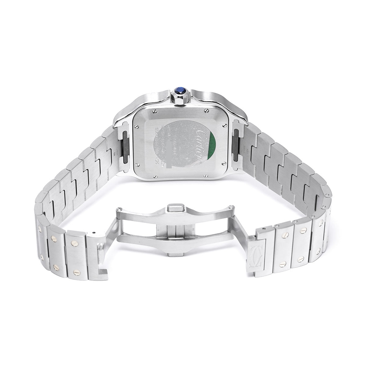 Santos de Cartier LM W2SA0009 Silver CARTIER Men's [Pre-owned]