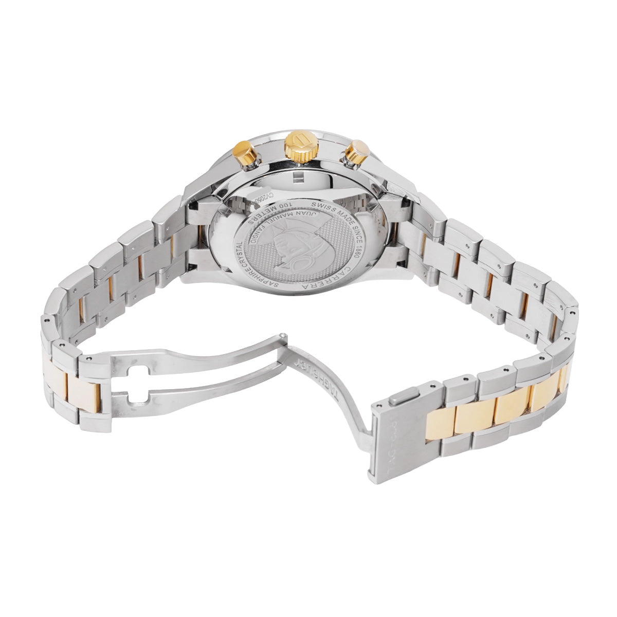 CV2050.BD0789 CARRERA Calibre 16 Chronograph White TAG HEUER Men's [Pre-Owned].