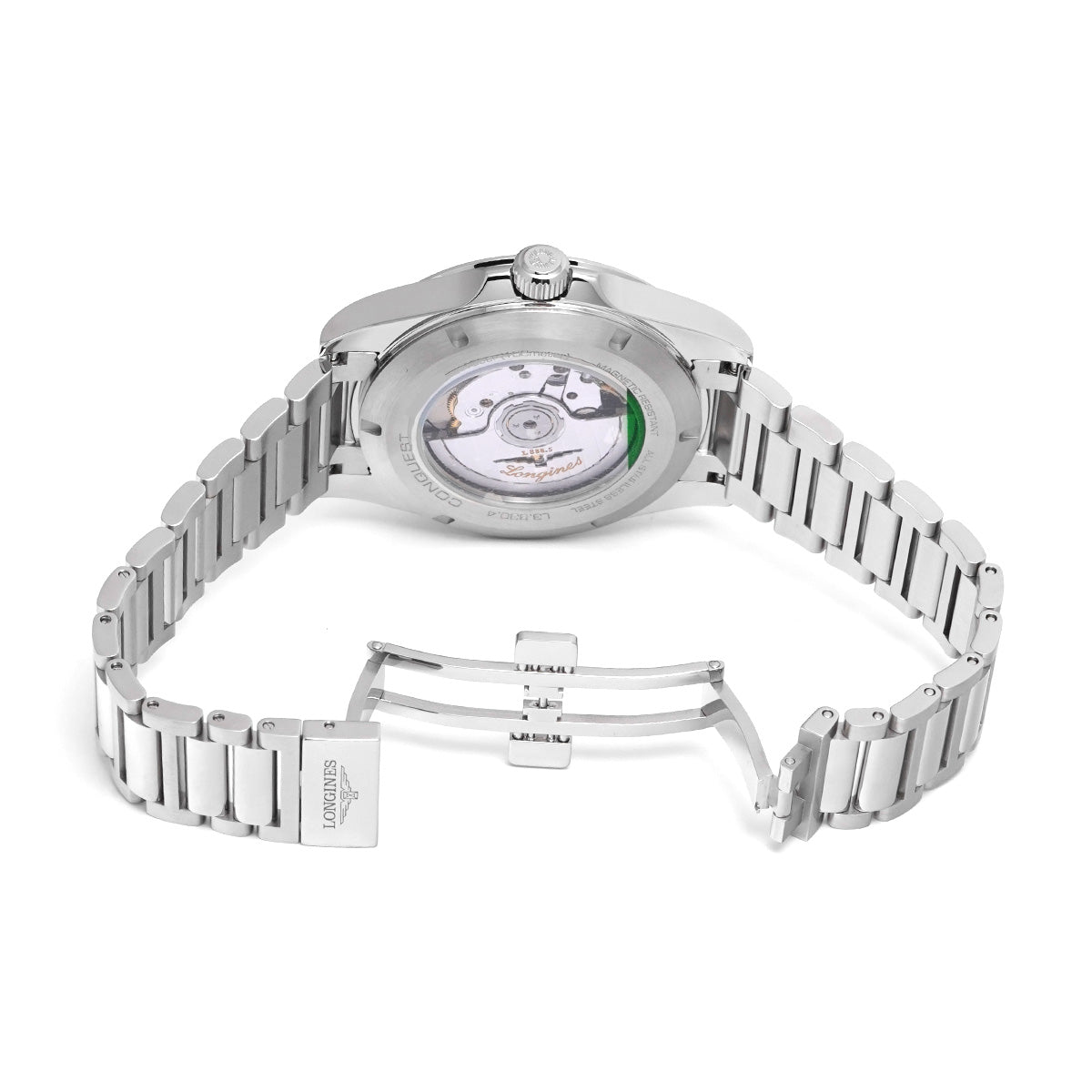 Conquest L3.830.4.52.6 Black LONGINES Men's [Pre-Owned].