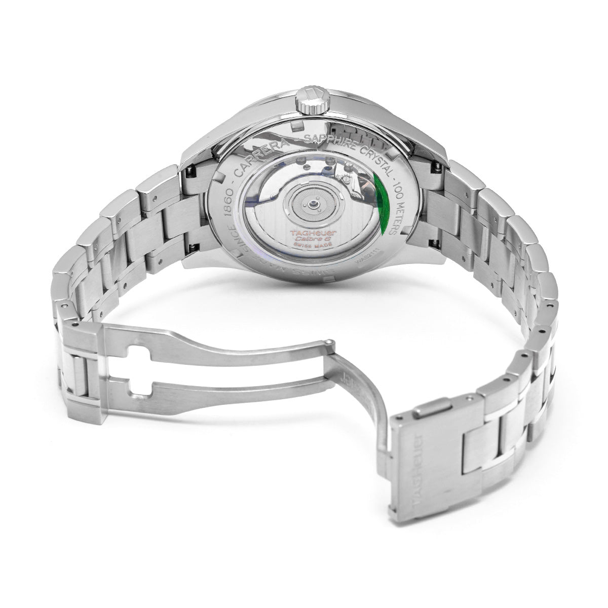 CARRERA Heritage Calibre 6 WAS2111.BA0732 Silver TAG HEUER Men's [Pre-Owned].
