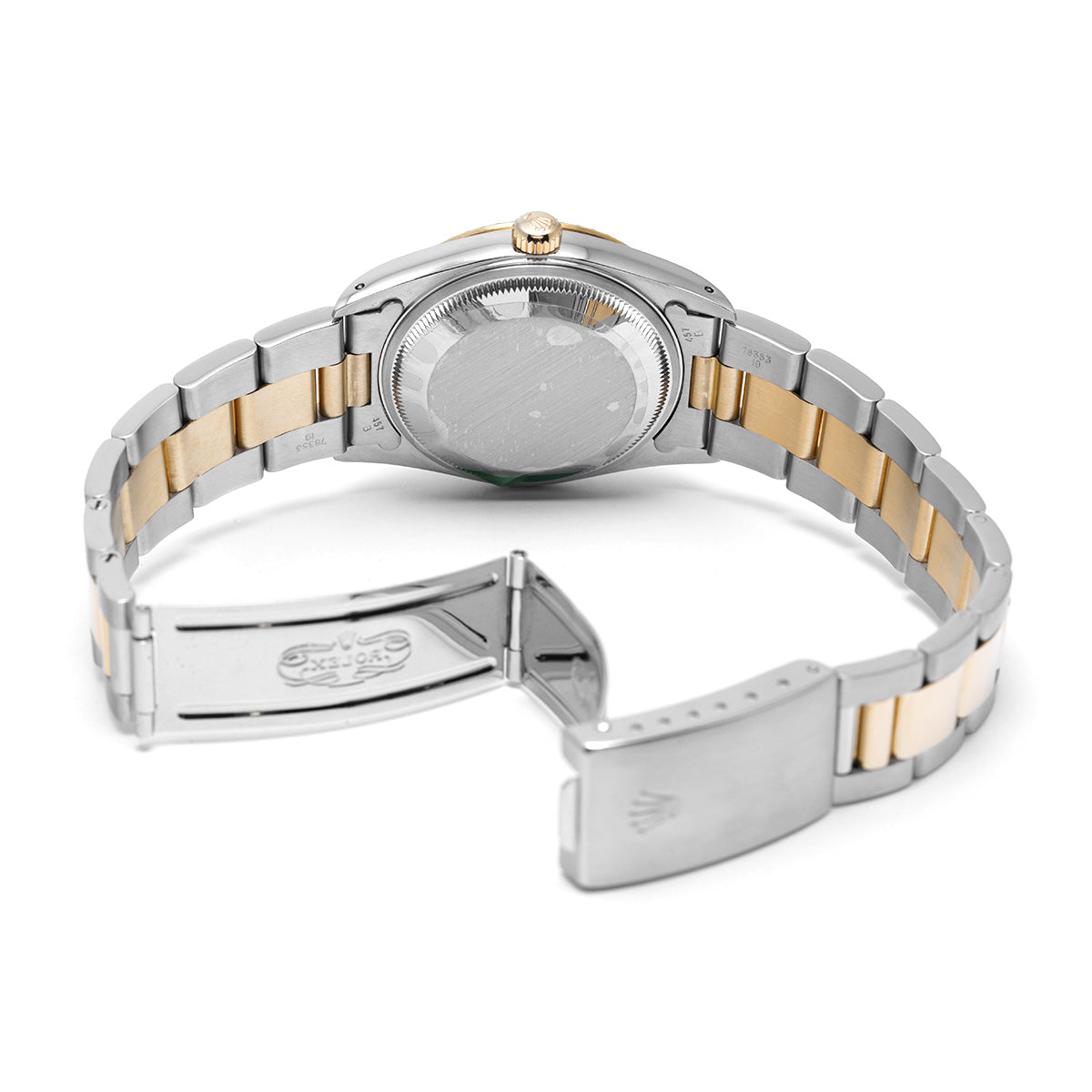 Oyster Perpetual Date 15223 L (manufactured circa 1990) Champagne ROLEX Men's [Pre-Owned].