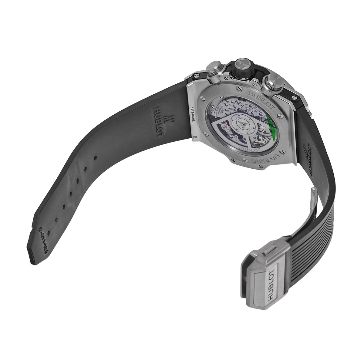 Big Bang Unico Titanium Diamond 421.NX.1170.RX.1104 Black Skeleton HUBLOT Men's [Pre-owned]