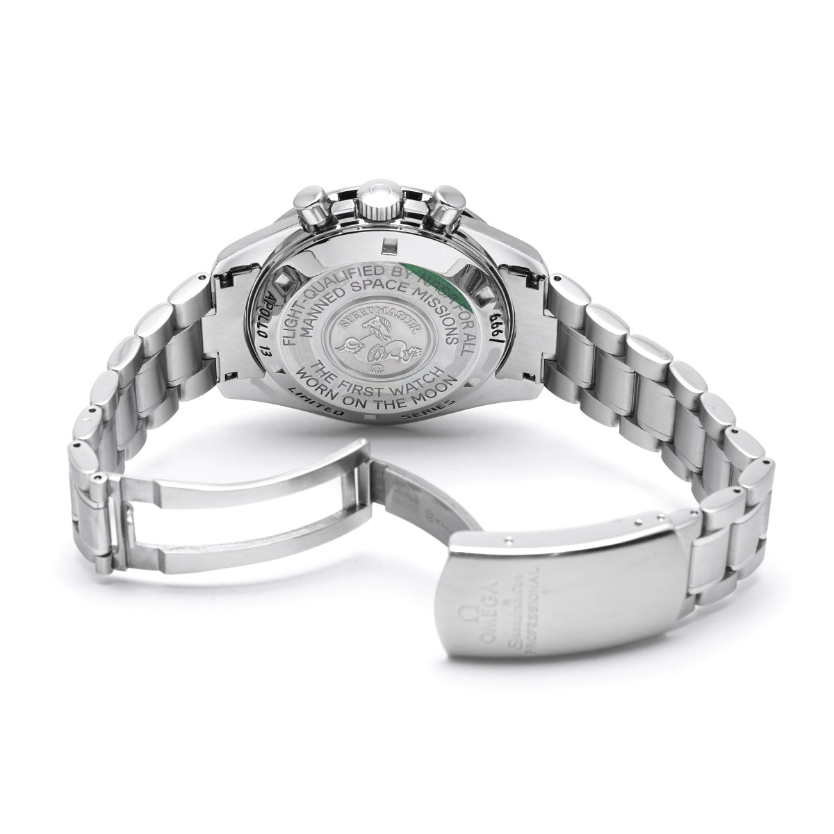 Speedmaster Professional Moon Watch Apollo 13 25th Anniversary 3595.52 Black OMEGA Men's [Pre-Owned].