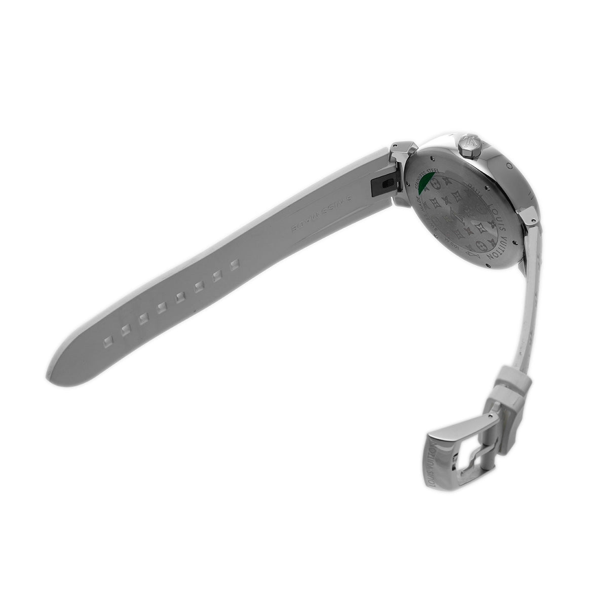 Tambour Monogram QA114Z White LOUIS VUITTON Ladies [Pre-owned].