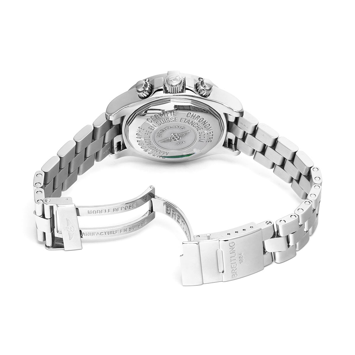 Chrono Super Ocean A111B00PRS Black/Silver BREITLING Men's [Pre-Owned]