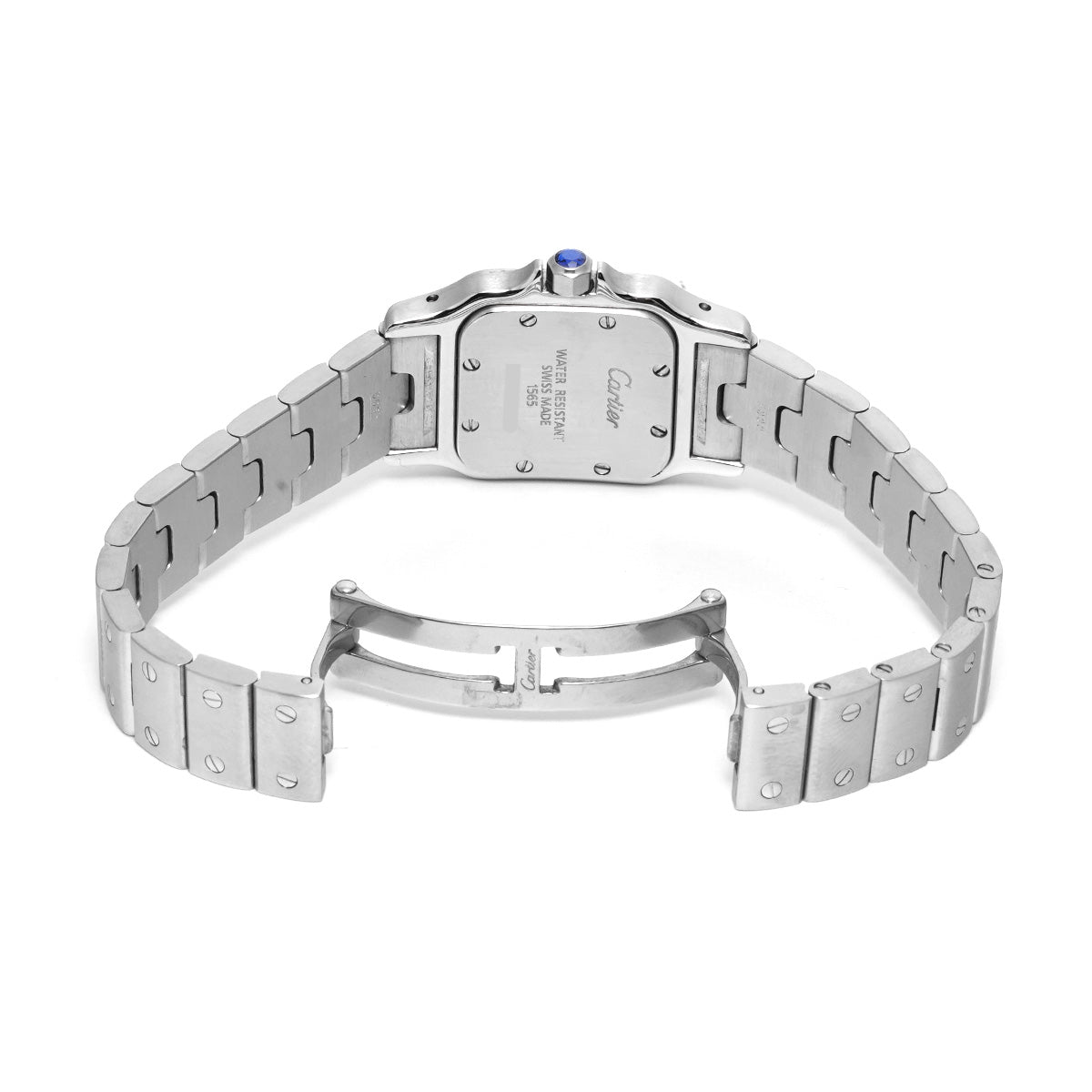 Santos Garbet SM W20056D6 Silver CARTIER Ladies [Pre-owned]