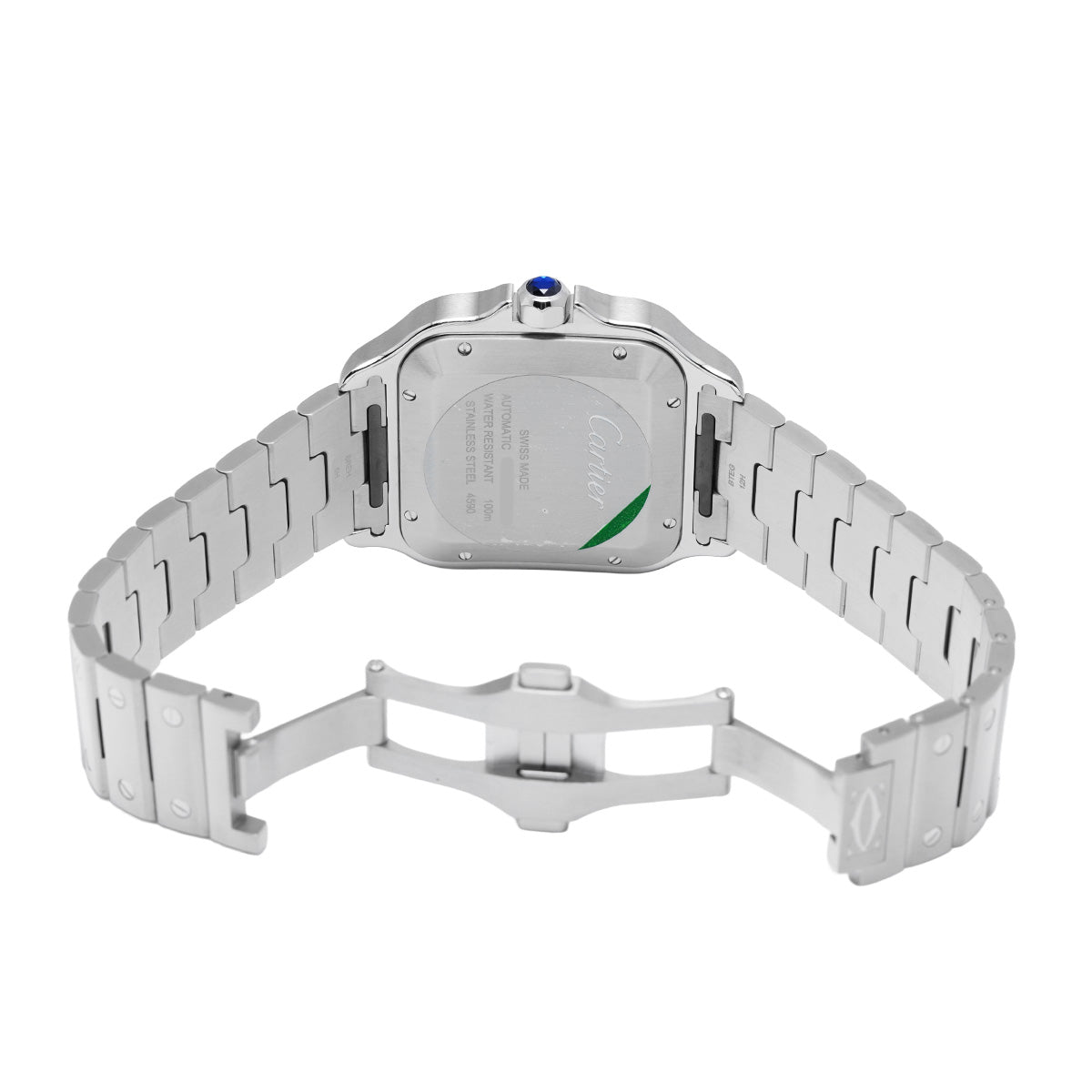 Santos de Cartier Dual Time Zone WSSA0076 Gray CARTIER Men's [Pre-Owned]