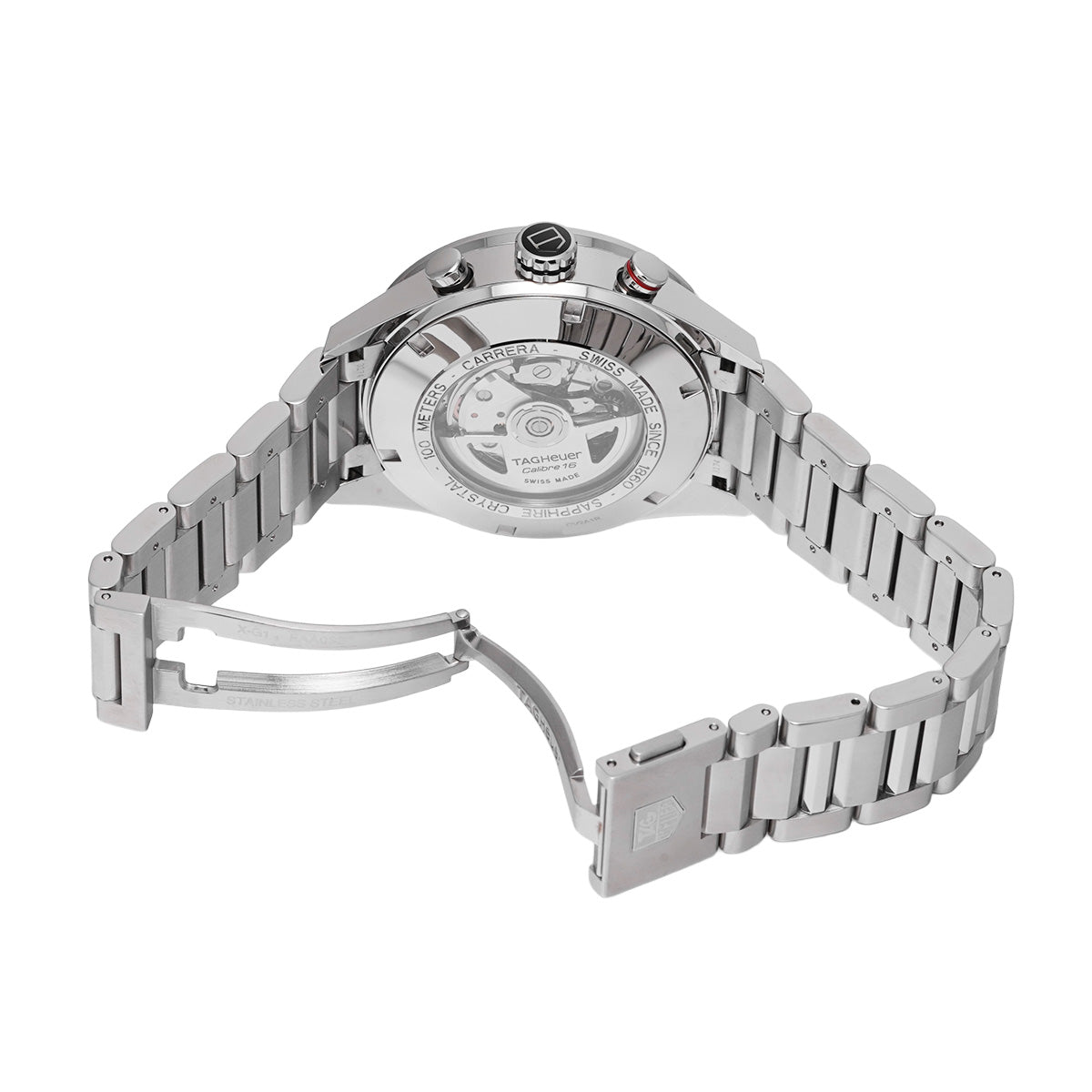 CARRERA Calibre 16 Chronograph Day Date CV2A1R.BA0799 Black TAG HEUER Men's [Pre-Owned].