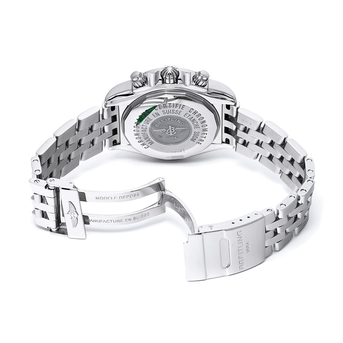 Chronomat Evolution A156B19PA Black/Silver BREITLING Men's [Pre-Owned]