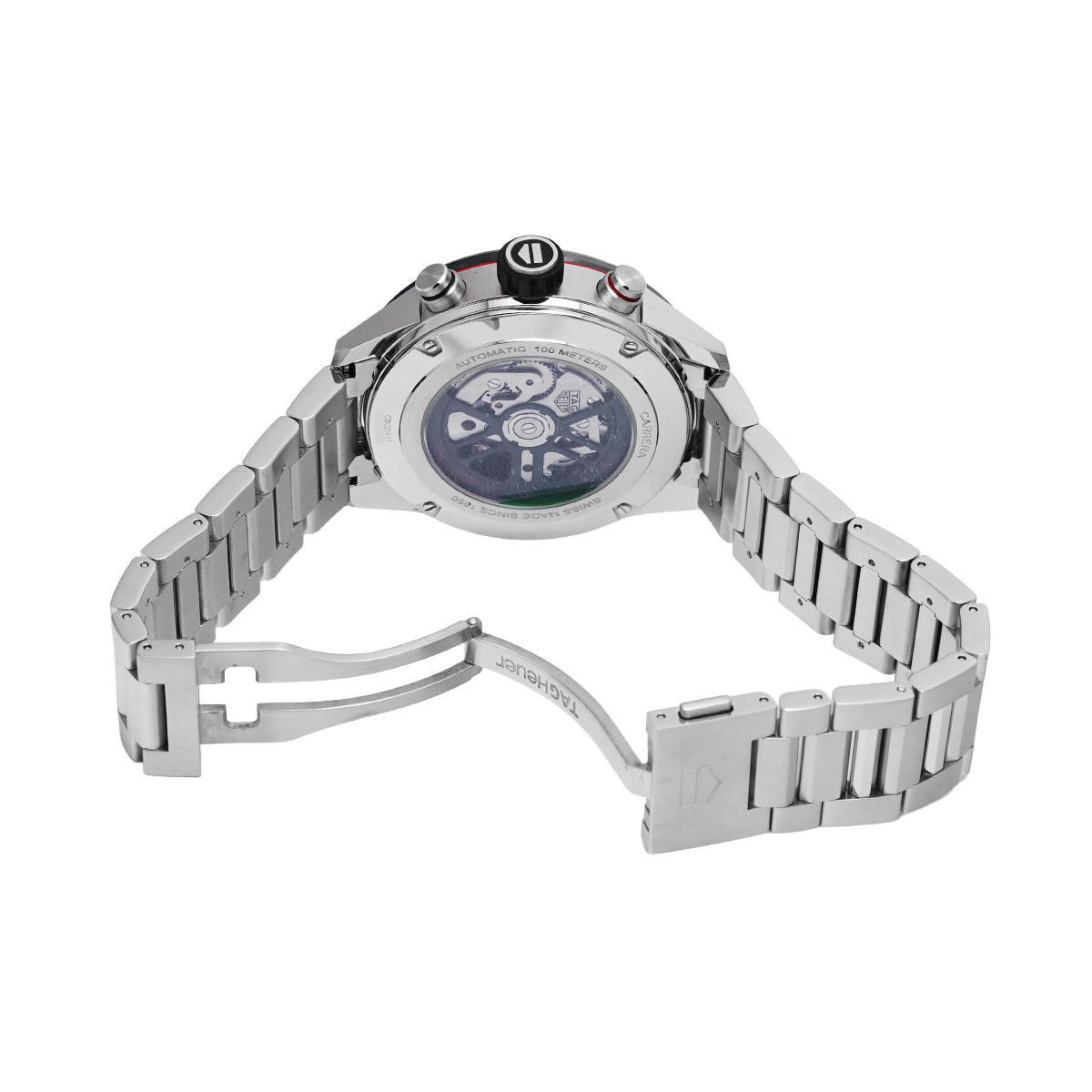 CARRERA Calibre Heuer 02 Chronograph CBG2A11.BA0654 Blue TAG HEUER Men's [Pre-Owned].