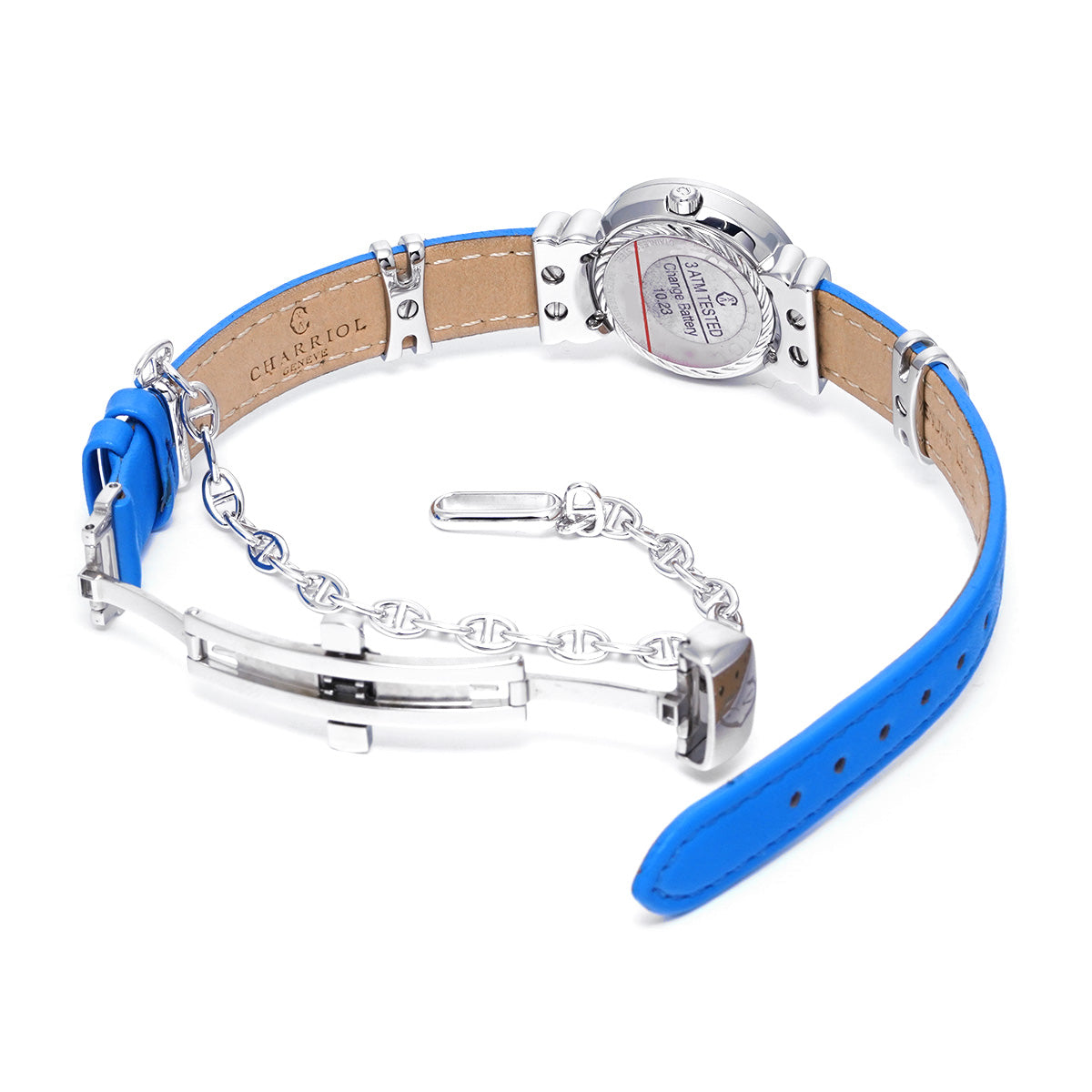 Saint Tropez Colors 028SBLD1.366.576 Blue MOP/Diamond CHARRIOL Ladies [Pre-Owned].