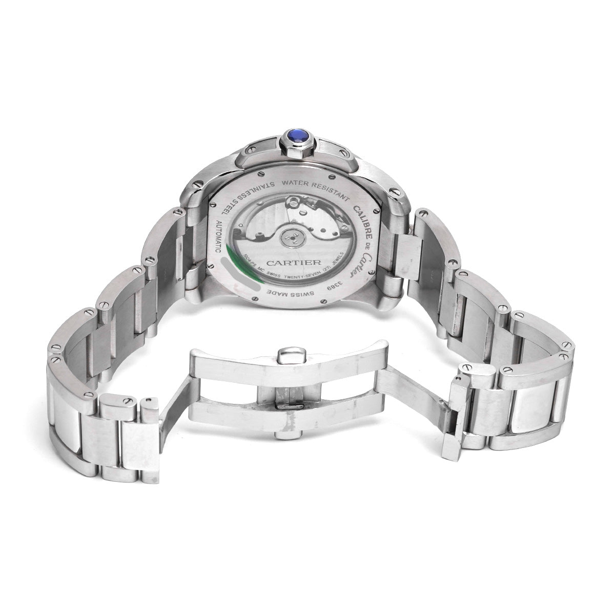 Calibre de Cartier W7100016 Black CARTIER Men's [Pre-owned].