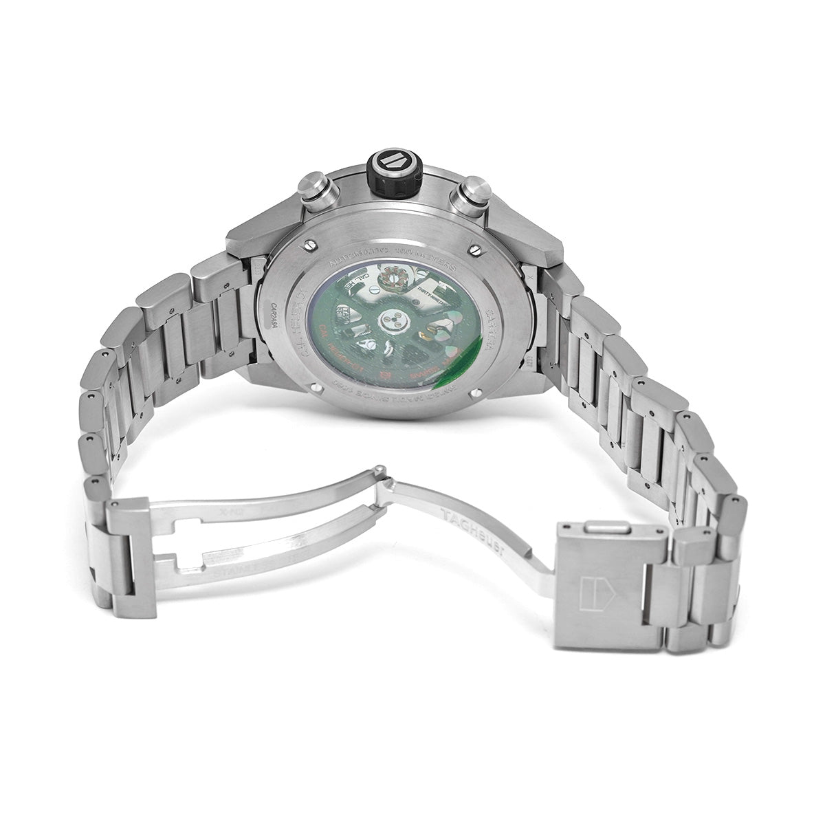 CARRERA CALIBRE HEUER 01 Chronograph Grey Phantom CAR2A8A.BF0707 Black TAG HEUER Mens [Pre-Owned].