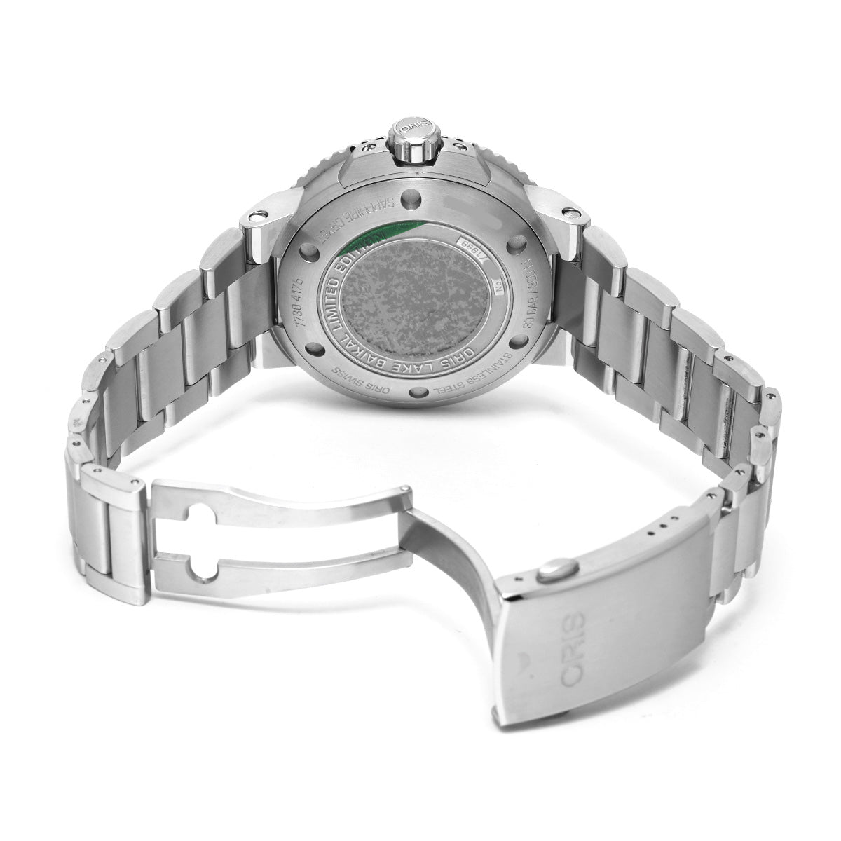 Aquis Date Lake Baikal Limited Edition 01 733 7730 4175 Blue ORIS Men's [pre-owned].