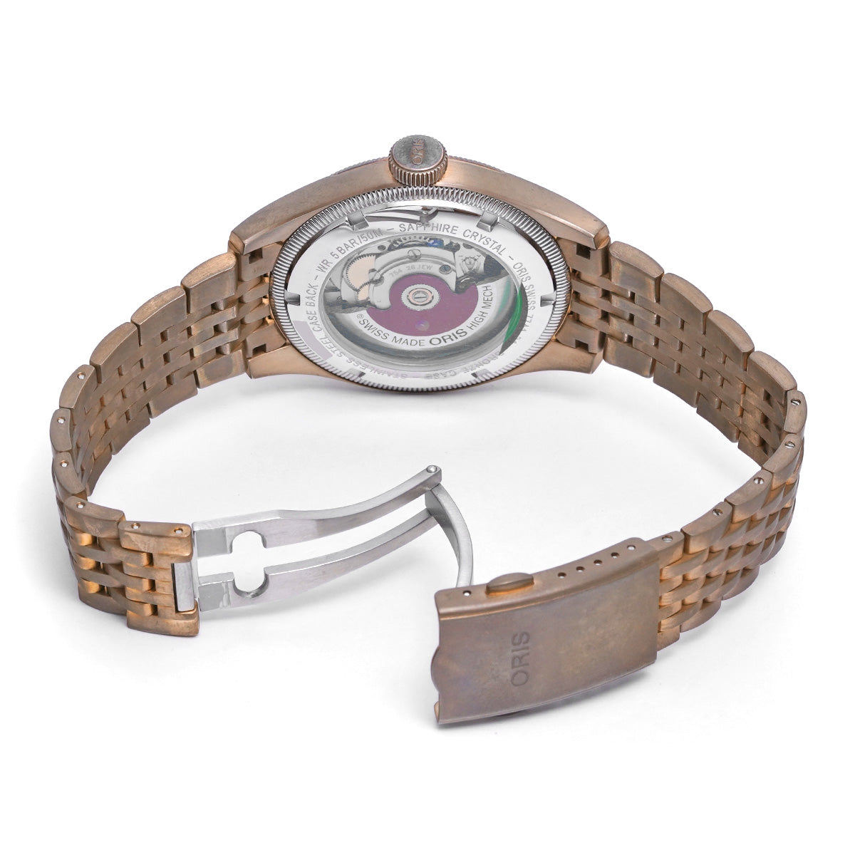Big Crown Bronze Pointer Date 01 754 7741 3168-07 8 20 01 Red ORIS Mens [Pre-Owned].