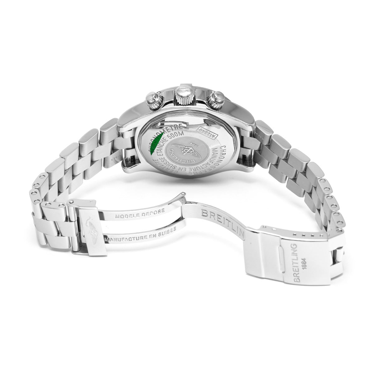 Chrono Super Ocean A111B83PRS Black/Silver BREITLING Men's [Pre-Owned]