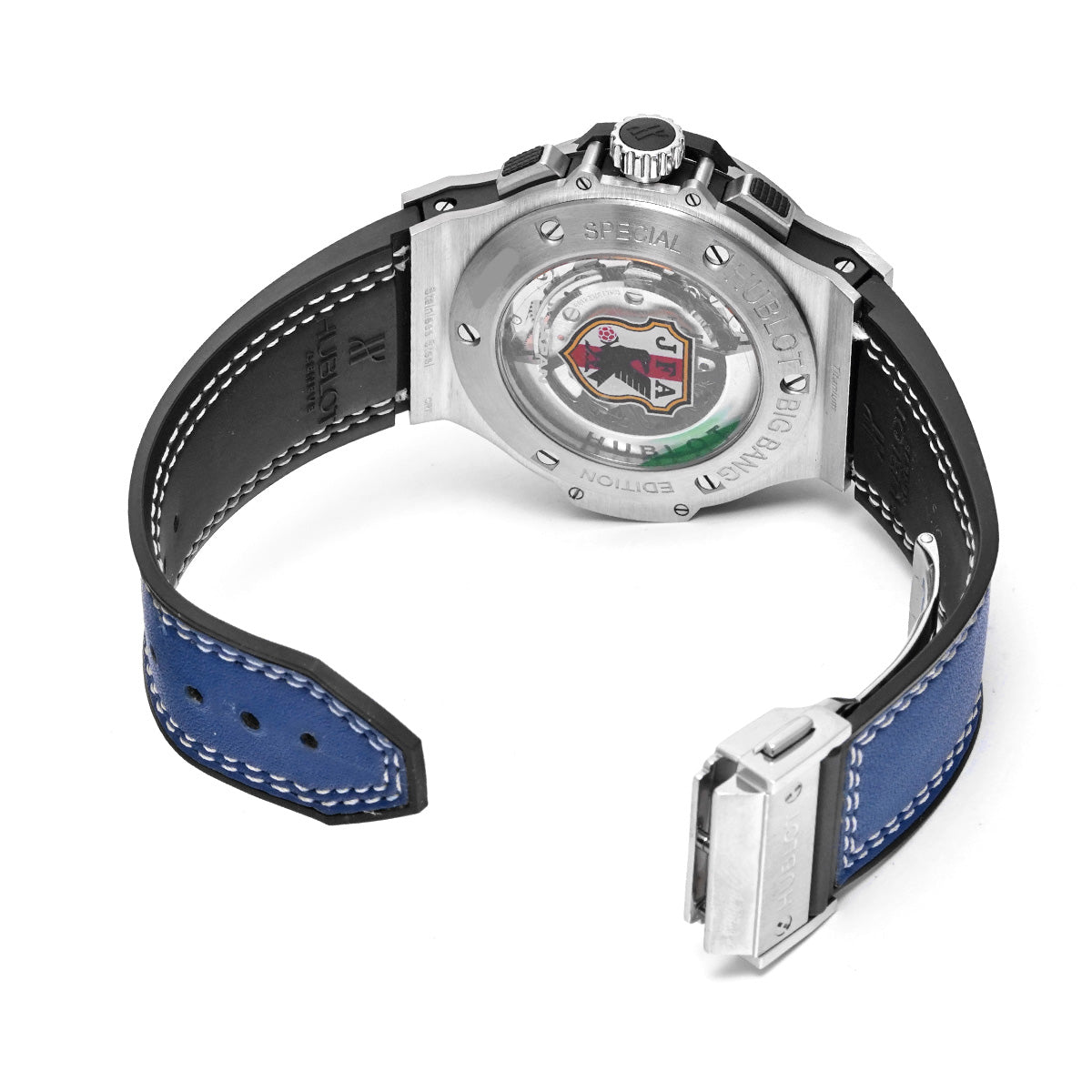 Big Bang Blue Victory Japan National Soccer Team Model 301.SX.7123.VR.FCJ15 Blue HUBLOT Men's [Pre-owned].