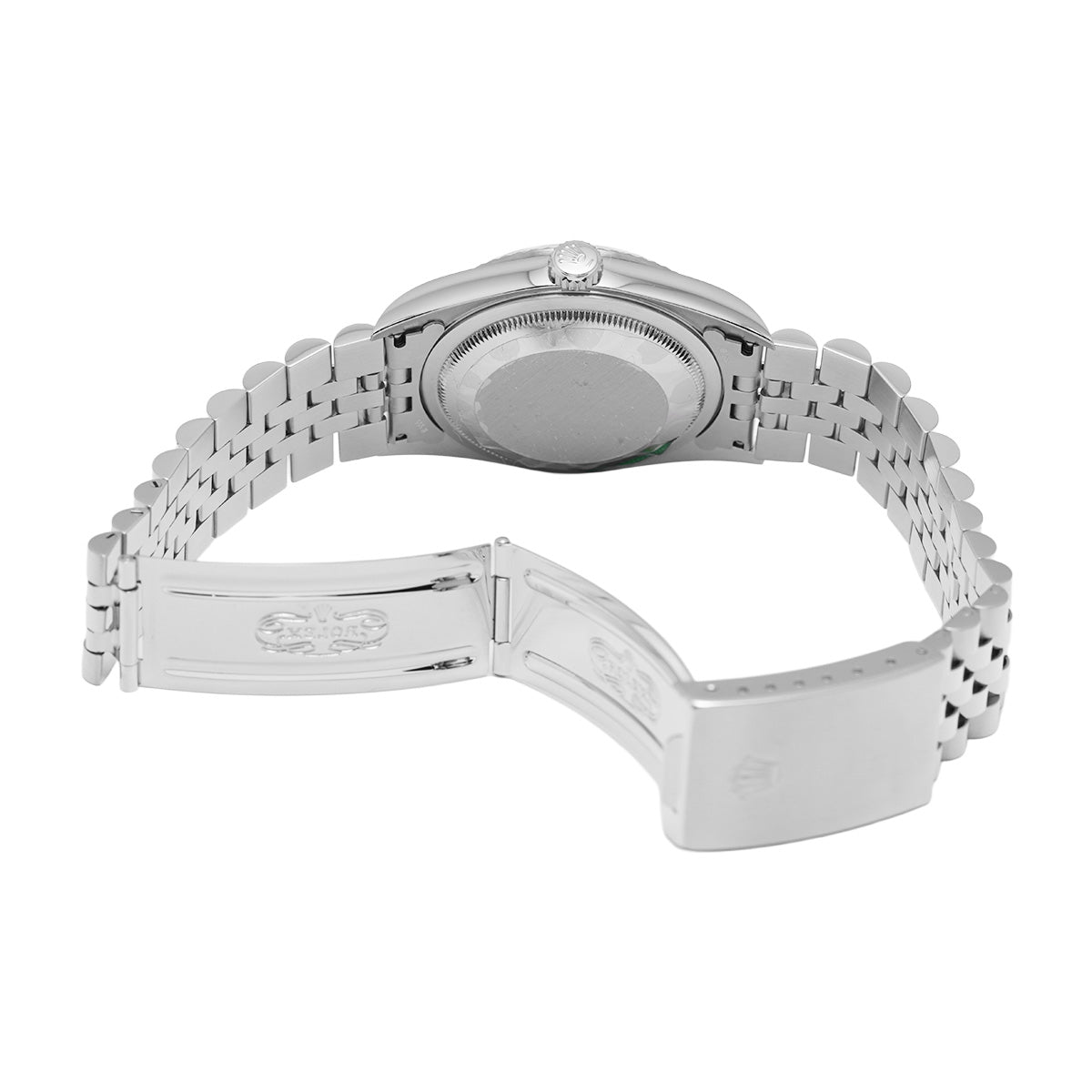 DATE JUST 16234G Y (made around 2002) Silver/Diamond ROLEX Men's [Pre-Owned].